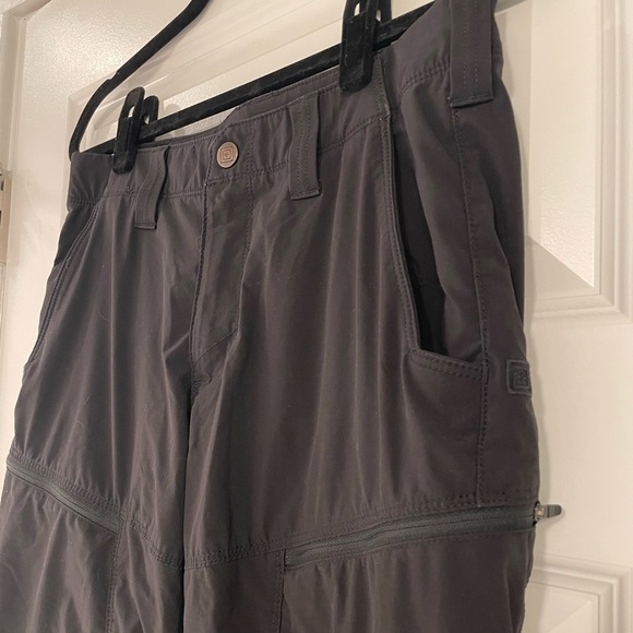 5.11 Tactical Men's Black Decoy Convertible Pants, 30/32 - Picture 8 of 11